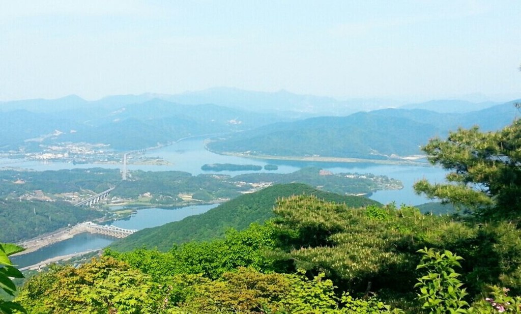 2014년 9월 촬영된 팔당댐과 팔당호 관련 자료 사진